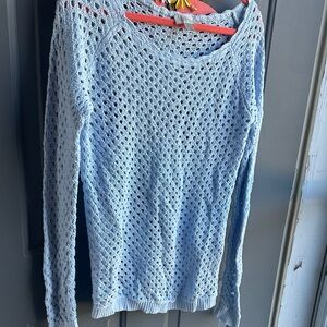 Loft Light Blue Knit Sweater